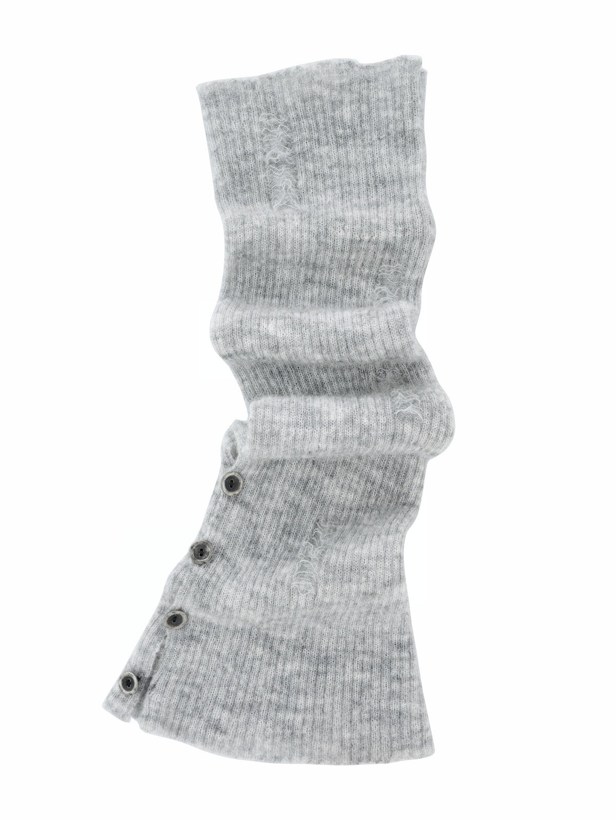 Alpaca Wool Button-Slit Leg Warmers