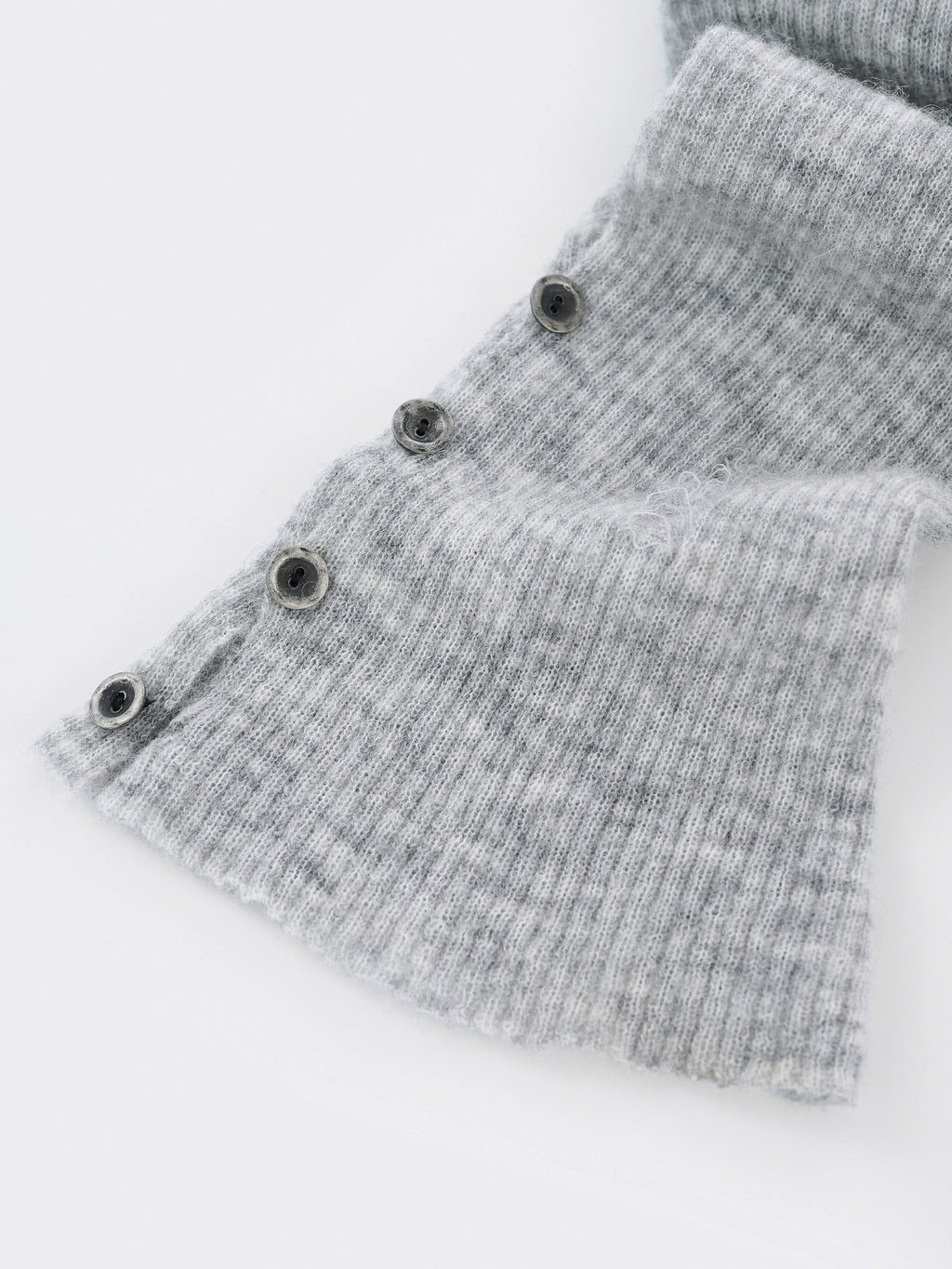 Alpaca Wool Button-Slit Leg Warmers
