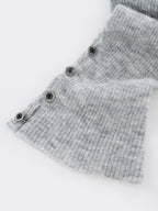 Alpaca Wool Button-Slit Leg Warmers