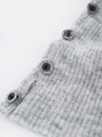 Alpaca Wool Button-Slit Leg Warmers
