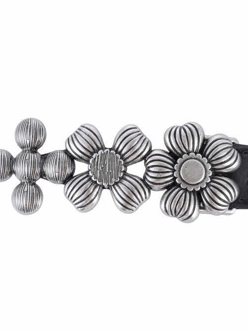 "Dreaming Blooms" 3D Flower Studded Belt