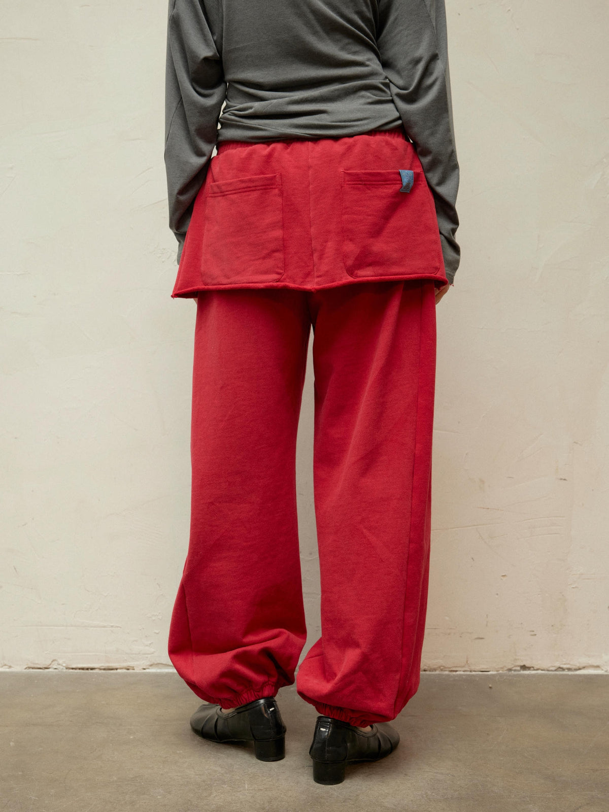 Dual-Waistband 2-in-1 Cuffed Skirt Joggers