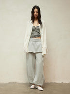 Alpaca-Blend Sheer Knit Cardigan