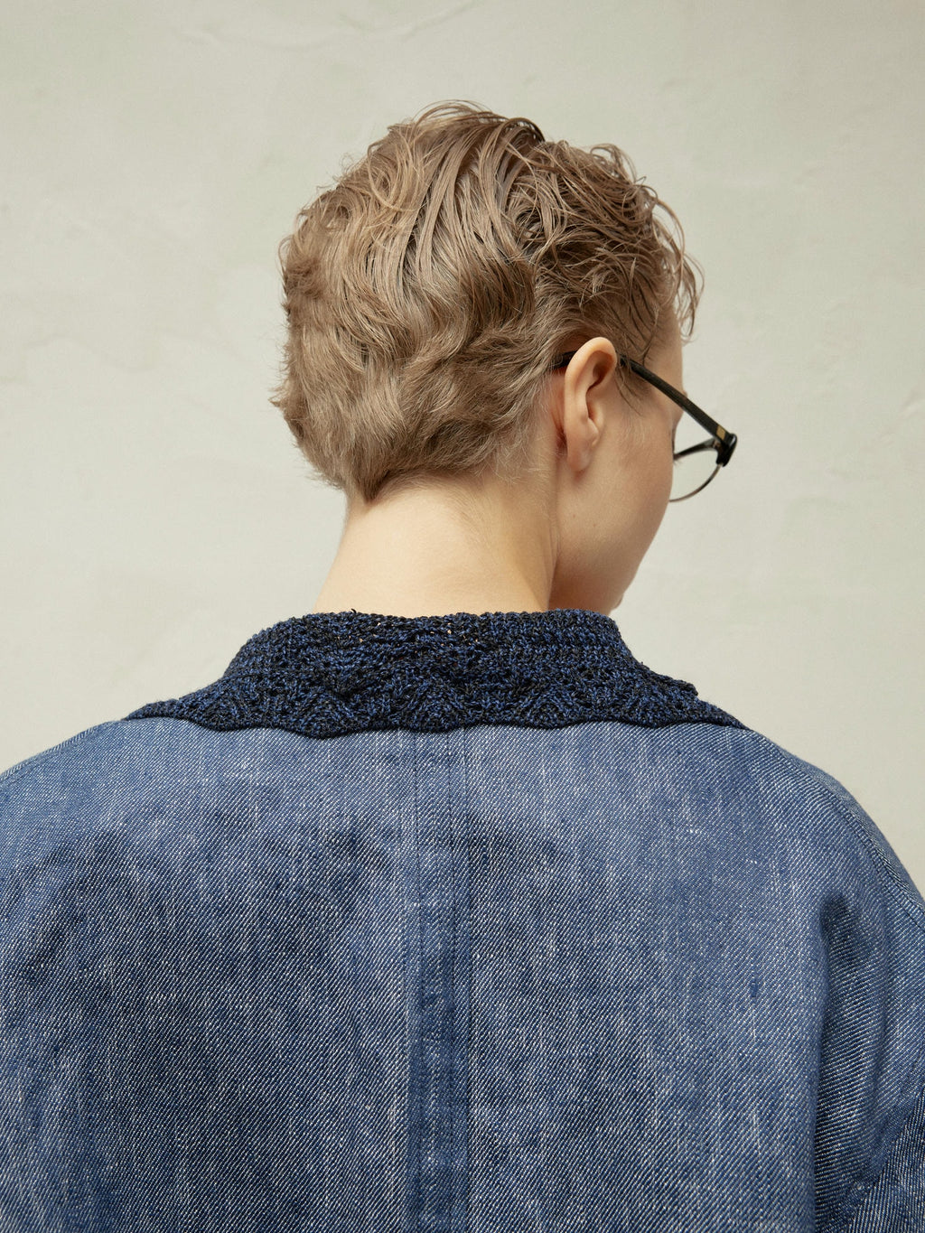 Wool Jacquard Double-Breasted Jacket