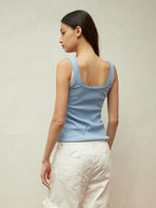Lace Collar Paneled Henley Neck Layering Utility Vest