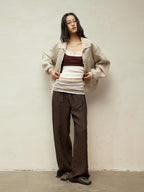 Wool Jacquard Double-Breasted Jacket