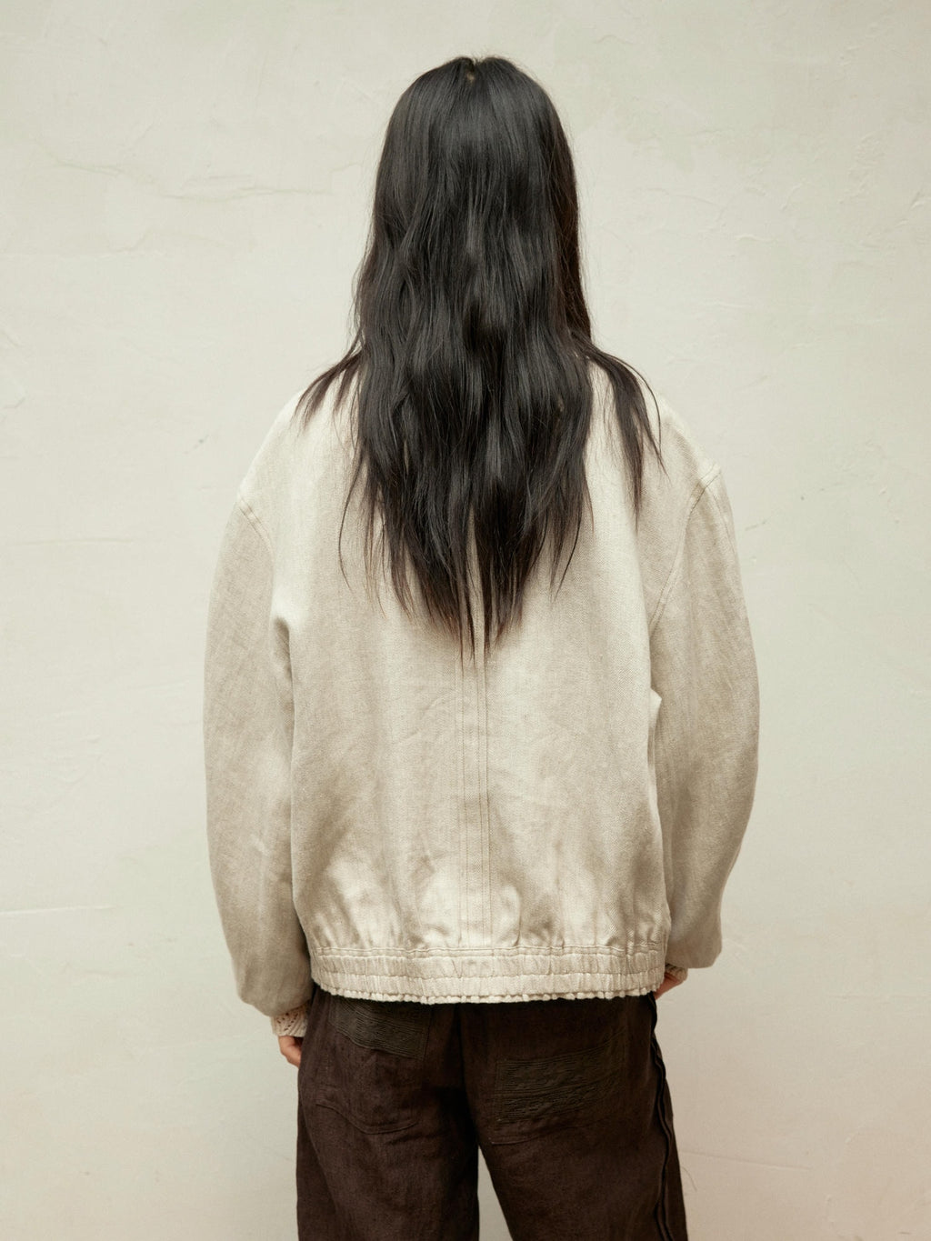 Wool Jacquard Double-Breasted Jacket